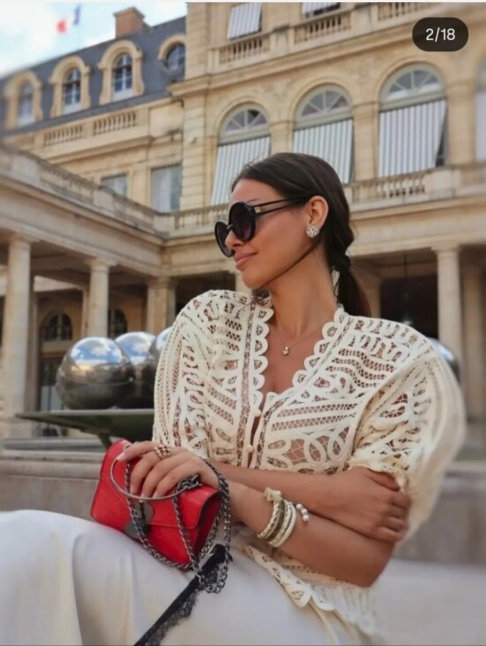 ZARA CROCHET TOP CREAM NWT SIZE M - Picture 5 of 16